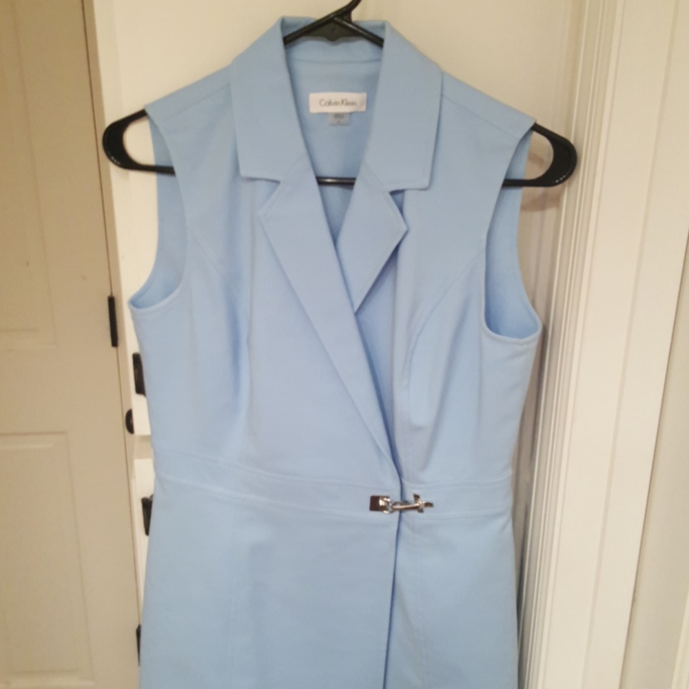 Calvin Klein baby blue dress